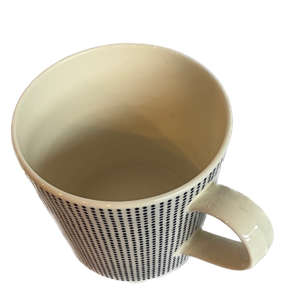 Royal Doulton Pacific Mug Cup White & Blue Dots Holds 12 oz Porcelain - Picture 5 of 7
